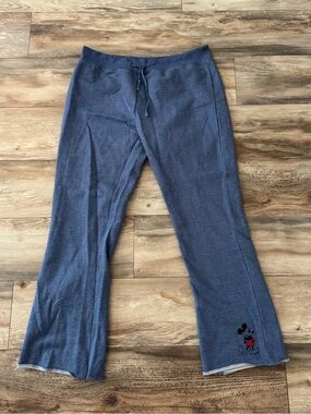 Disney Mickey Mouse denim-blue flared lounge sweatpants XL